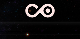 An infinity-style CO logo symbol displayed over a dark cosmic background with a bright star visible near the bottom.